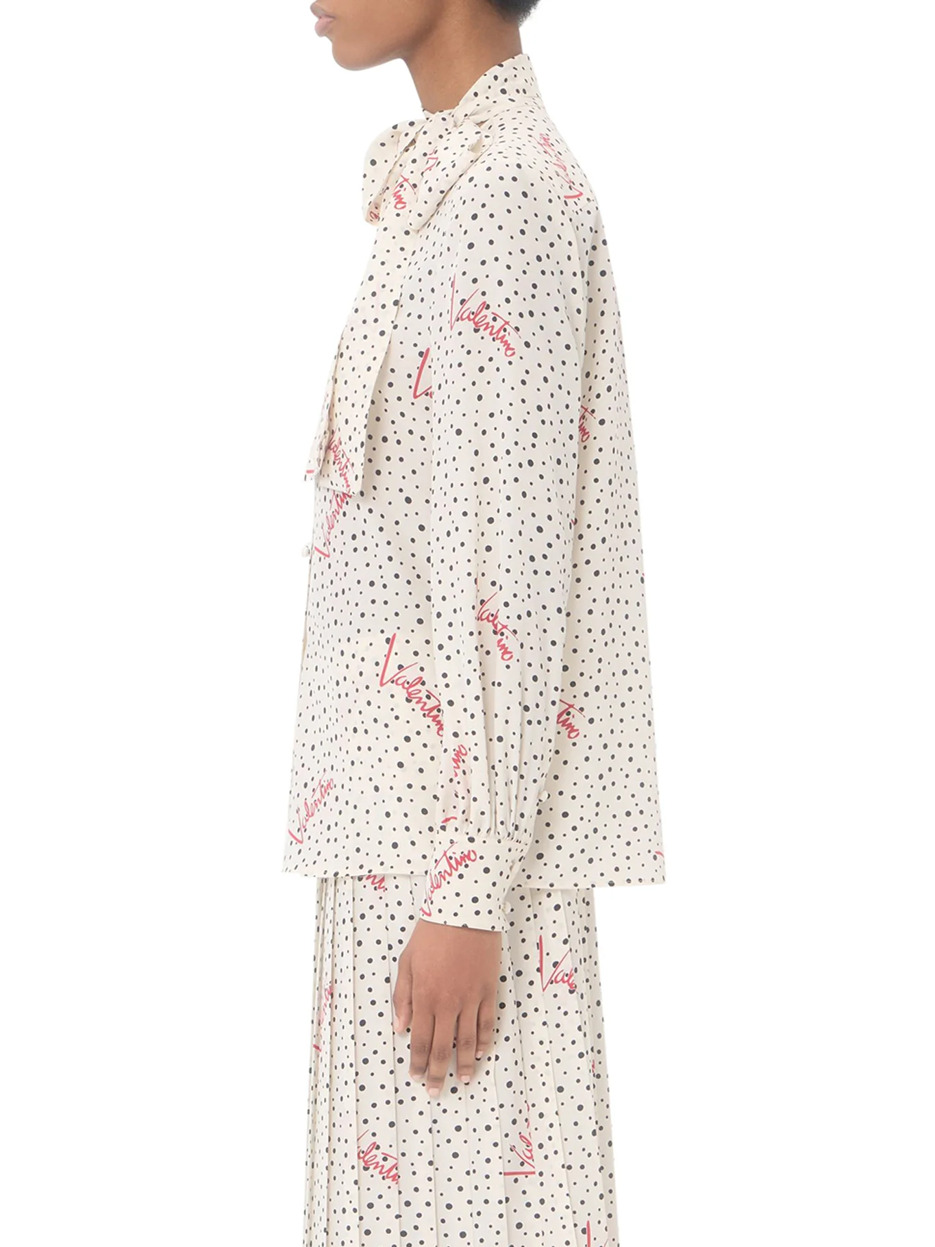 CREPE DE CHINE SHIRT WITH BUBBLES AND POLKA DOT - Image 5