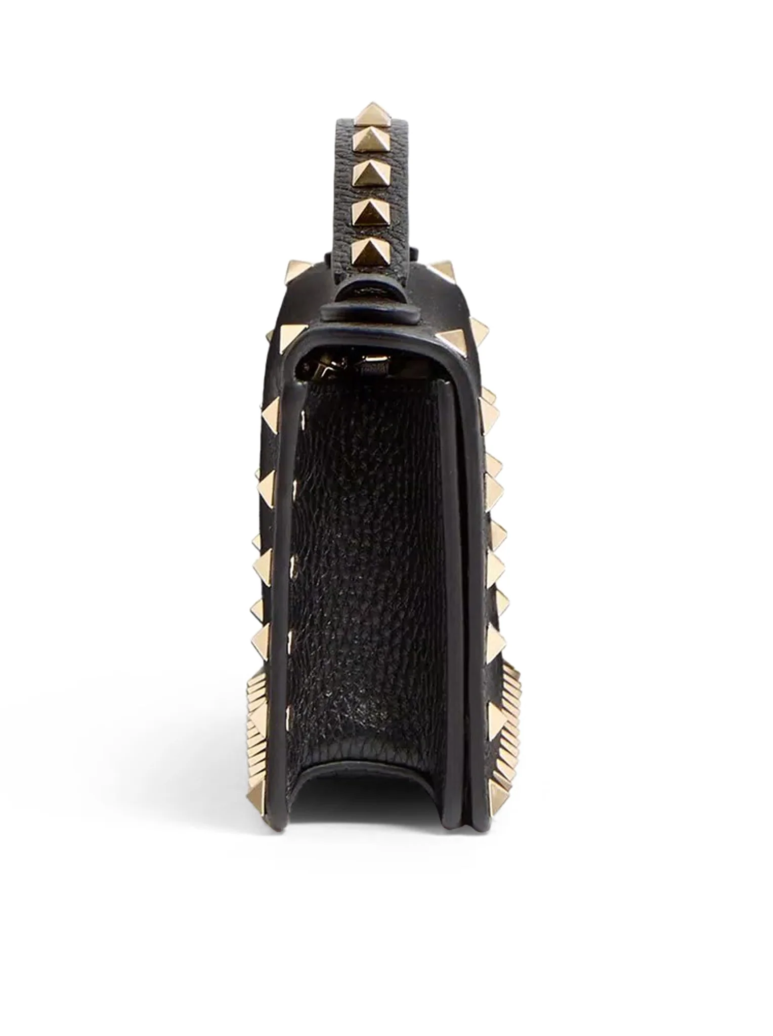 ROCKSTUD CHAIN WALLET IN GARNET CALFSKIN - Image 4