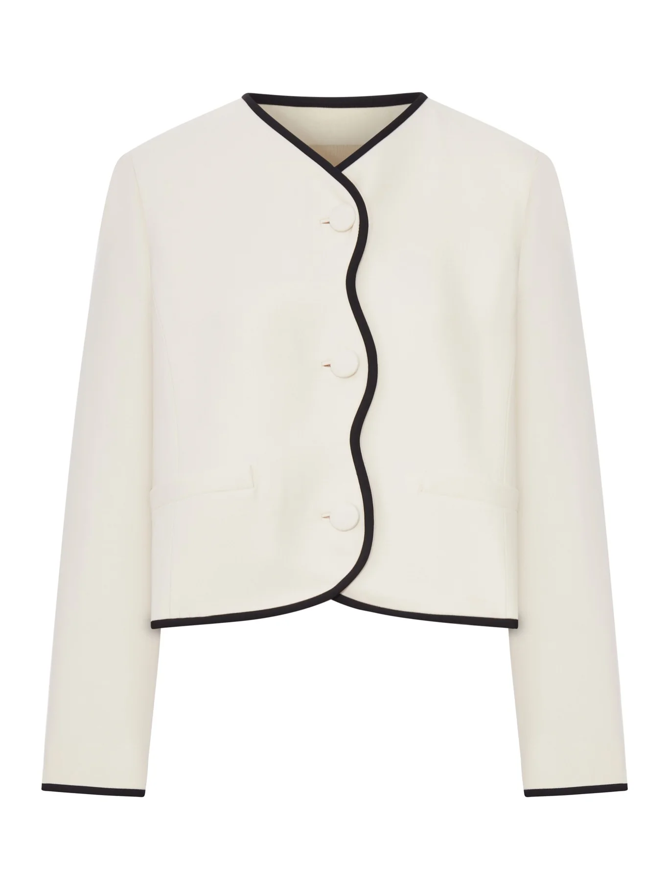 WOOL AND SILK CREPE JACKET